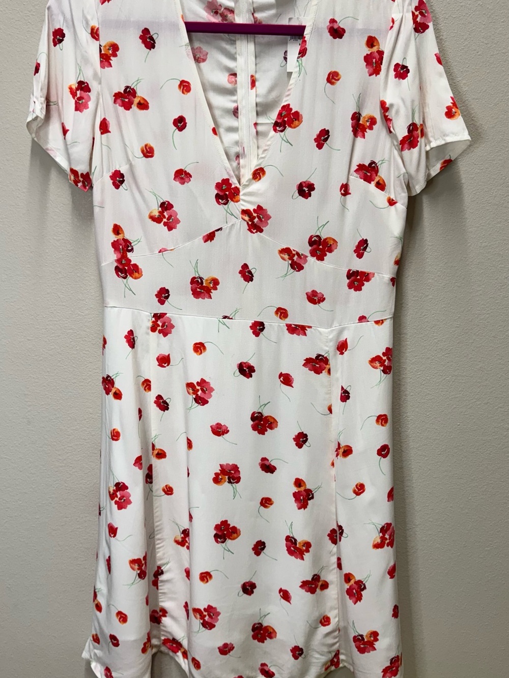 Gap Women’s White with floral pattern dress